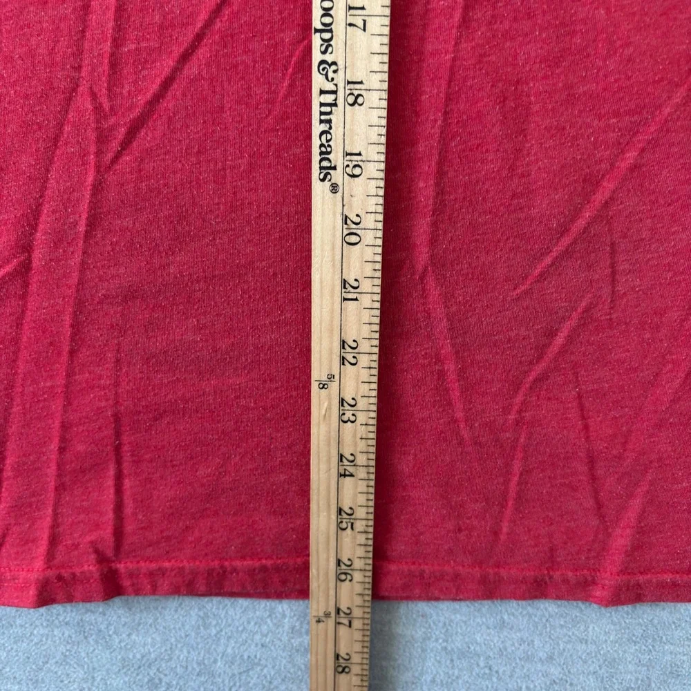 The North Face Mens Graphic T-Shirt Medium Red Heather Half Dome Logo Tee Medium